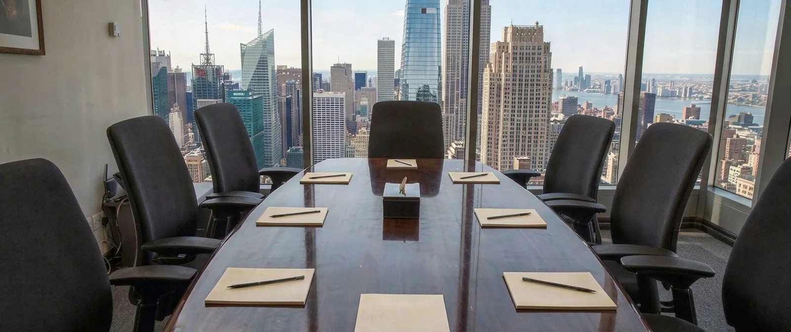 Aviation advisors meeting around a conference table